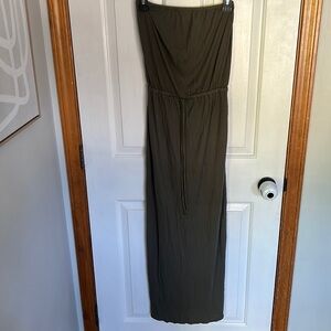 Old navy olive green strapless dress